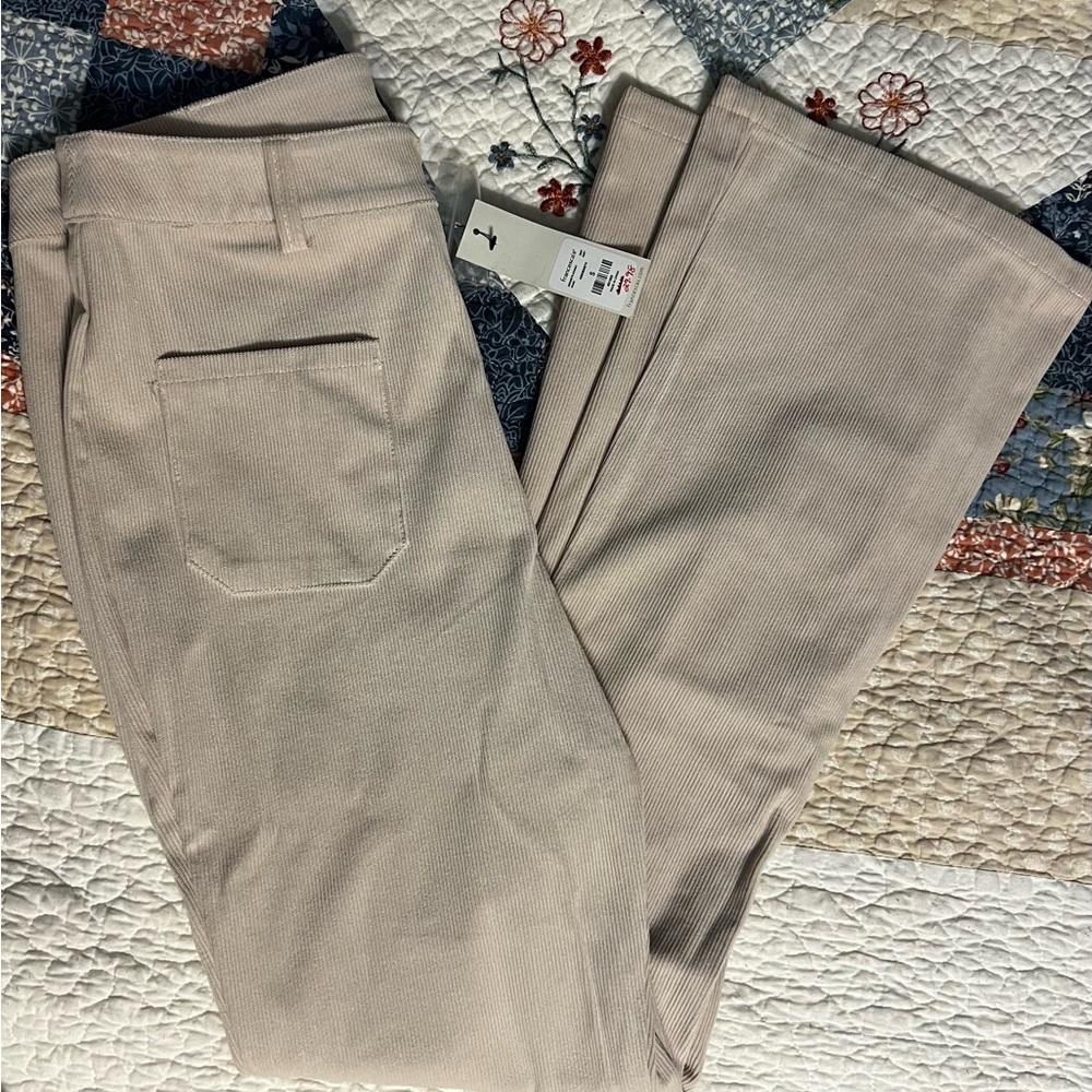 Classic Corduroy Women's Pants in Beige